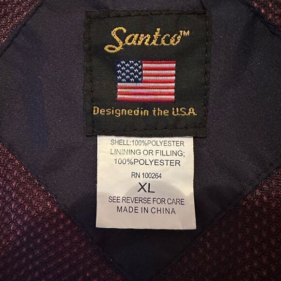 Rain Jacket Windbreaker Annapolis Lined Mesh Sailing Unisex Orange and Navy XL - Picture 7 of 14